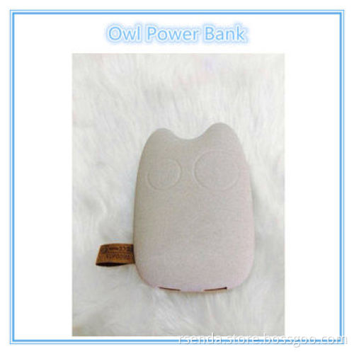 Real capacity 7800mah owl portable power bank for smartphone